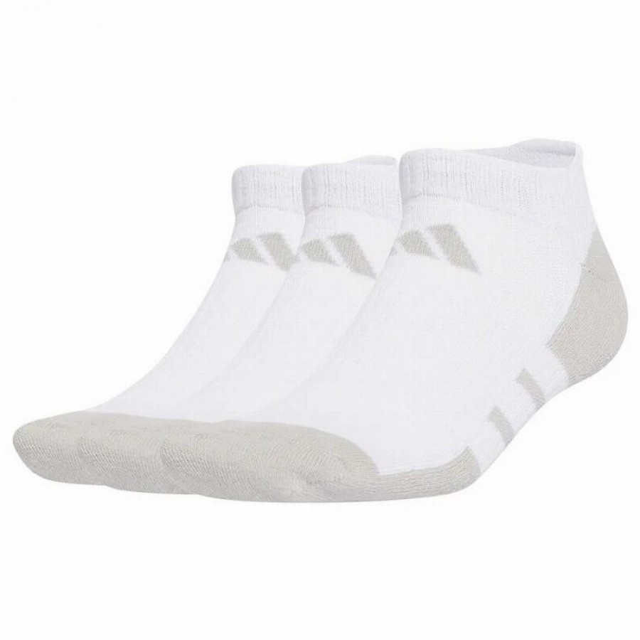 Calcetines Adidas Essentials Cushioned Low Blanco Gris 3 Pares  Oferta + Barato