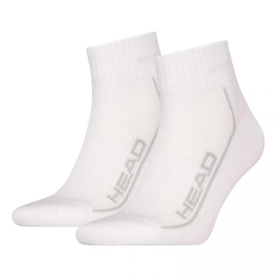 Calcetines Head Performance Quarter Blanco Gris 2 Pares  Oferta + Barato