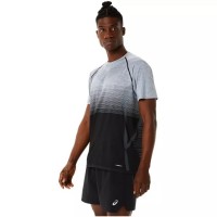 Camiseta Asics Seamless SS Top Negro Performance Gris  Offer + Cheap