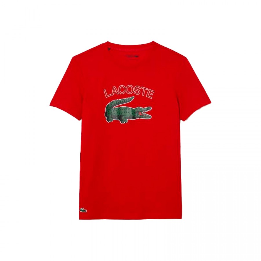 T-shirt Lacoste Sport Rouge  Offre - Pas cher
