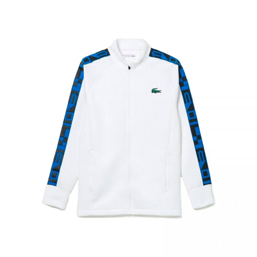 Veste de sport Lacoste blanche  Offre - Pas cher