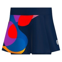 Falda Bidi Badu Twiggy Printed Wavy Azul Oscuro Mix  Oferta + Barato