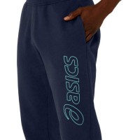 Pantalon Asics Logo Midnight Blue Green  Offre - Pas cher