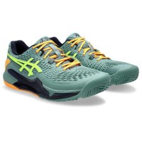Baskets Asics Gel Resolution 9 Padel Jaune Celadon  Offre - Pas cher