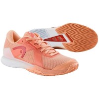 Head Sprint Pro 4.0 Clay Coral White Women''s Sneakers  Offer + Cheap