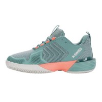 Zapatillas Kswiss Ultrashot 3 Blanco Turquesa  Oferta + Barato