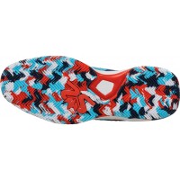 Salming Rebel Camo Blanc Rouge Bleu Chaussures  Offre - Pas cher
